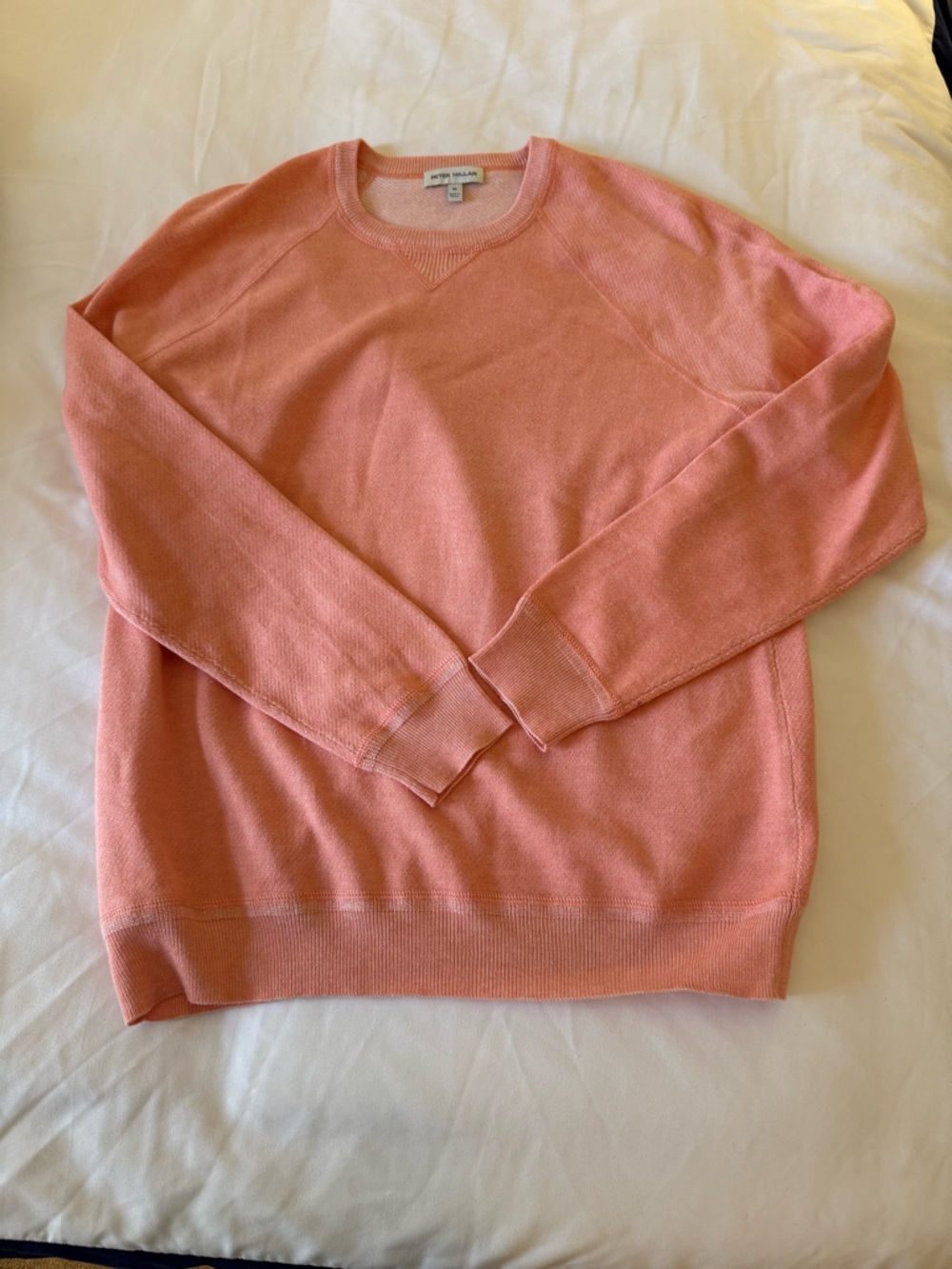 Peter Millar Soft Peach Cotton/wool blend Sweater -